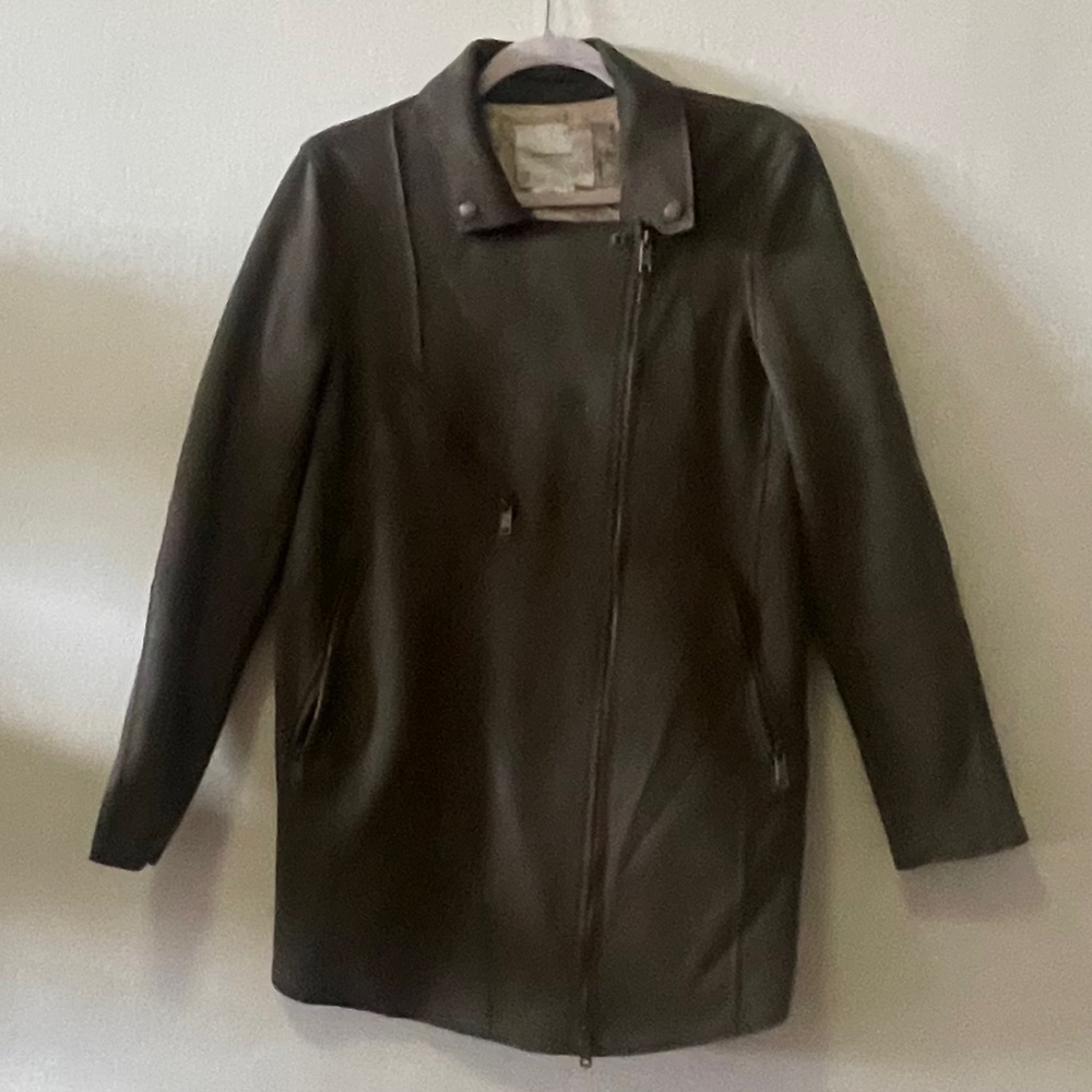 Anthropologie Ripley suede long Moto jacket